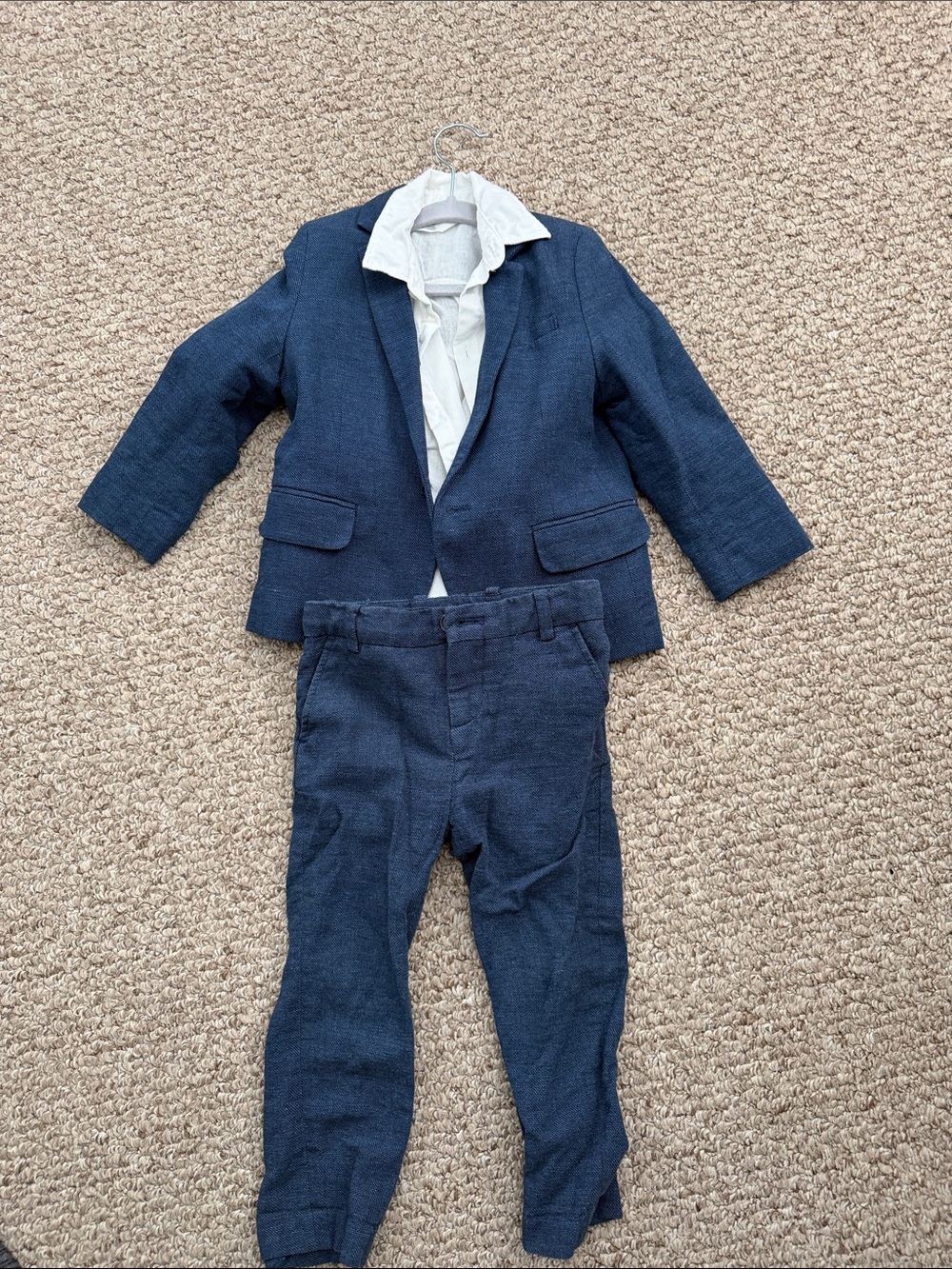 Kids Navy Blazer and Pants Set - Classic Dress Jacket and Trousers